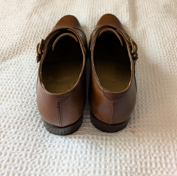 Billy Reid Leather Monk Strap Shoes Size 9.5 Brown Mens Dress Shoe - Picture 3 of 7